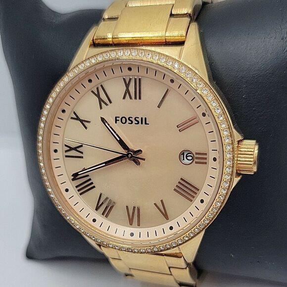 Fossil Blythe BQ3210 Women's Stainless Steel Analog Rose Gold Dial Watch BC409 - Picture 2 of 10